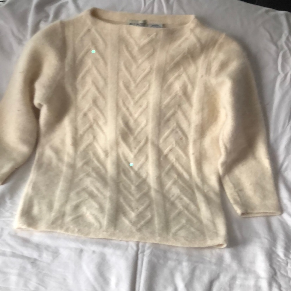 Cream Angora Sweater